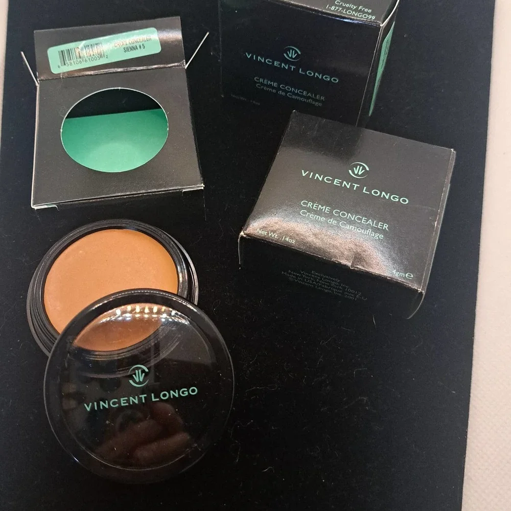 NIB - Set of THREE Vincent Longo Cream Concealer Sienna # 5
